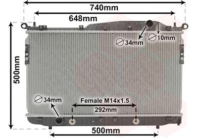 VAN WEZEL Radiaator,mootorijahutus 81002135